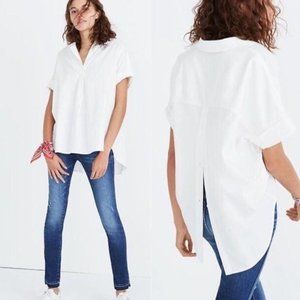 Madewell White Short Sleeve Top